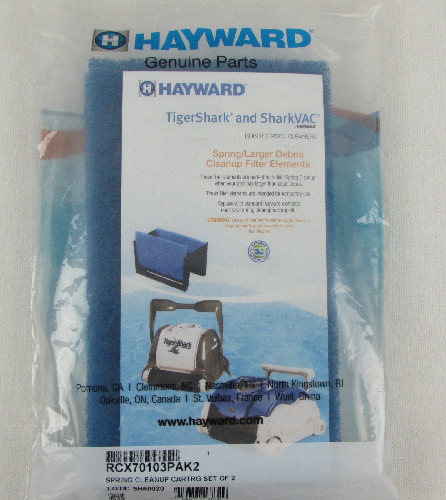 Hayward Tigershark QC Pool Cleaner Spring Clean Up Filters RCX70103PAK2 RCX70103