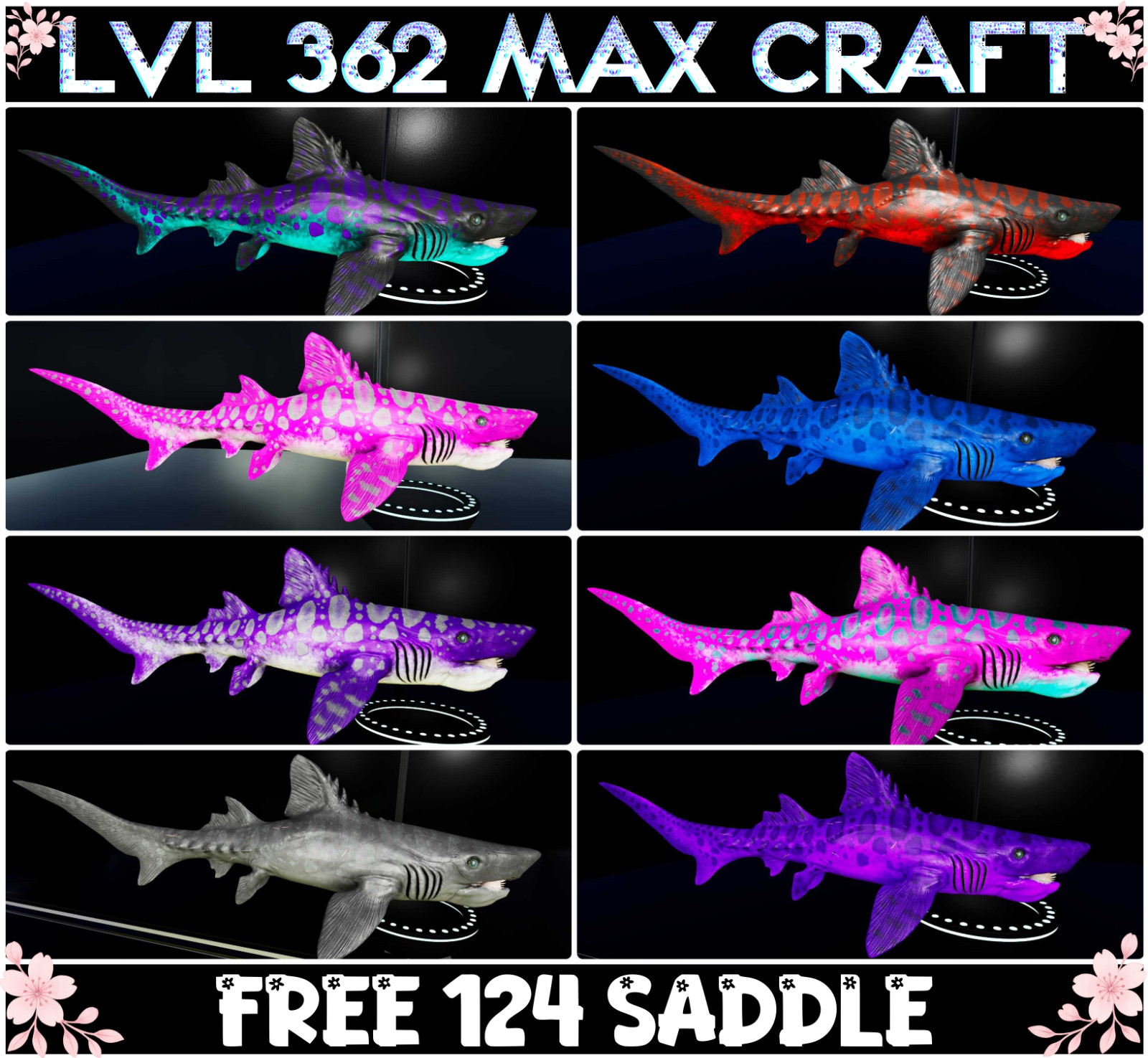 Helicoprion Level 362 MAX CRAFT Ark🌸 Survival Ascended ASA PVE