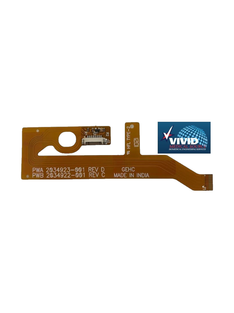 GE Healthcare Flex Cable Assembly, Mac 5000-5500, 2034923-001 New 1 Yr Warranty