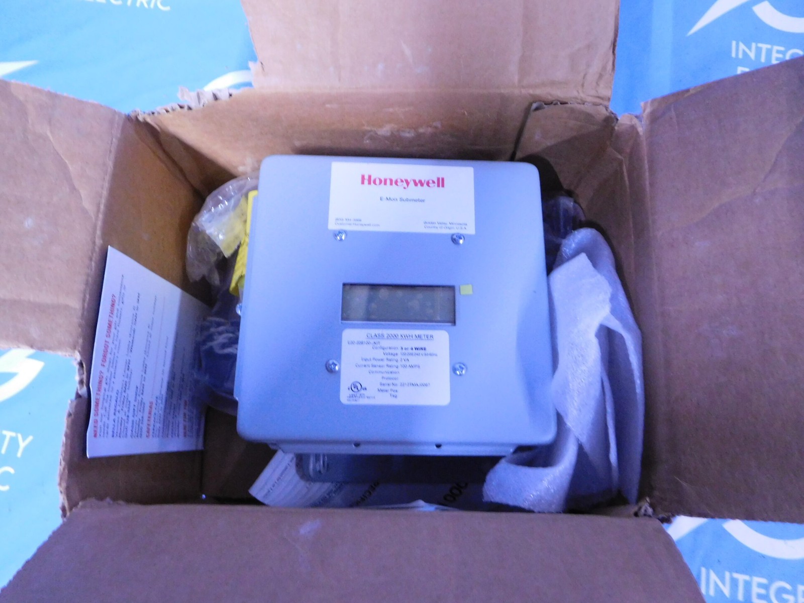 NEW HONEYWELL METER E20-208100-JKIT 100A 120/208/240V 3/4W 2VA CLASS 2000 KWH