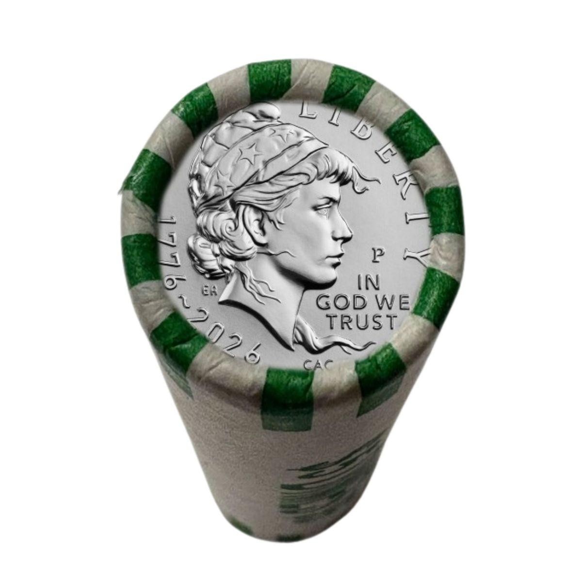 1 UNC Roll 1776-2026 P Emerging Liberty Dime Semiquincentennial 10 Cents USA CAC