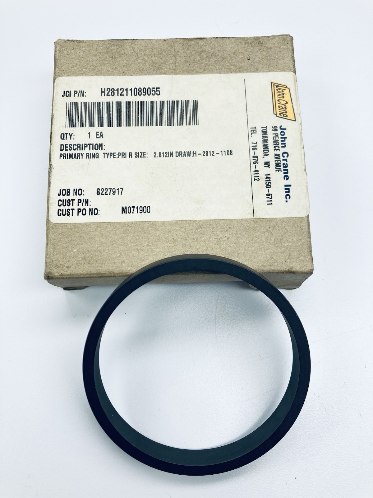 JOHN CRANE H281211089055 Primary Ring Seal 2.812"