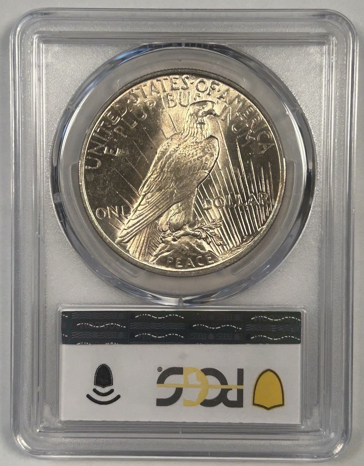 1924 Peace Silver $1 Dollar Coin PCGS MS 63