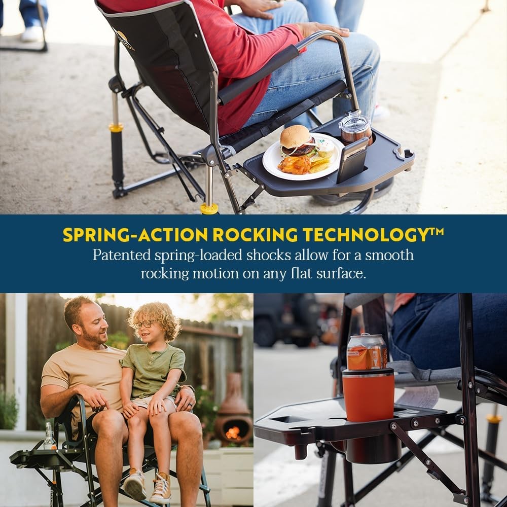 Folding Rocking Chair with Side Table GCI