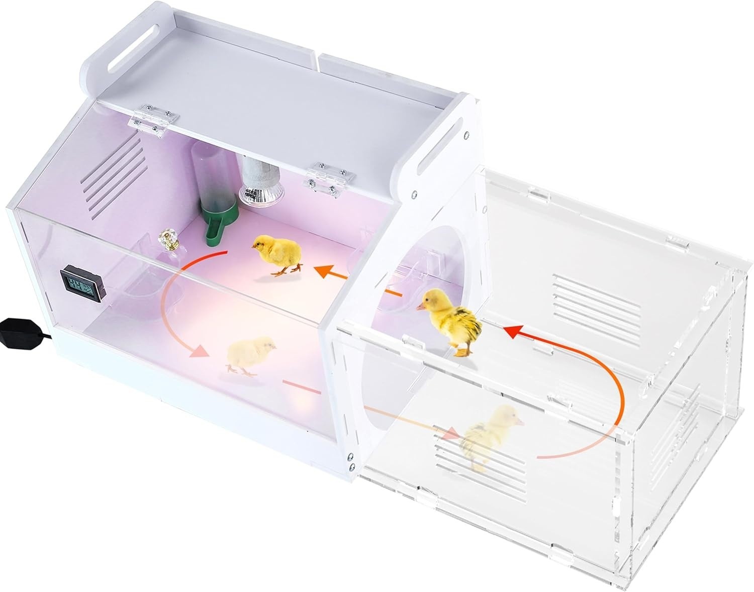 Large-Scale Chick brooder Box Quail Cage Egg Incubator Chick Starter Kit Chicken