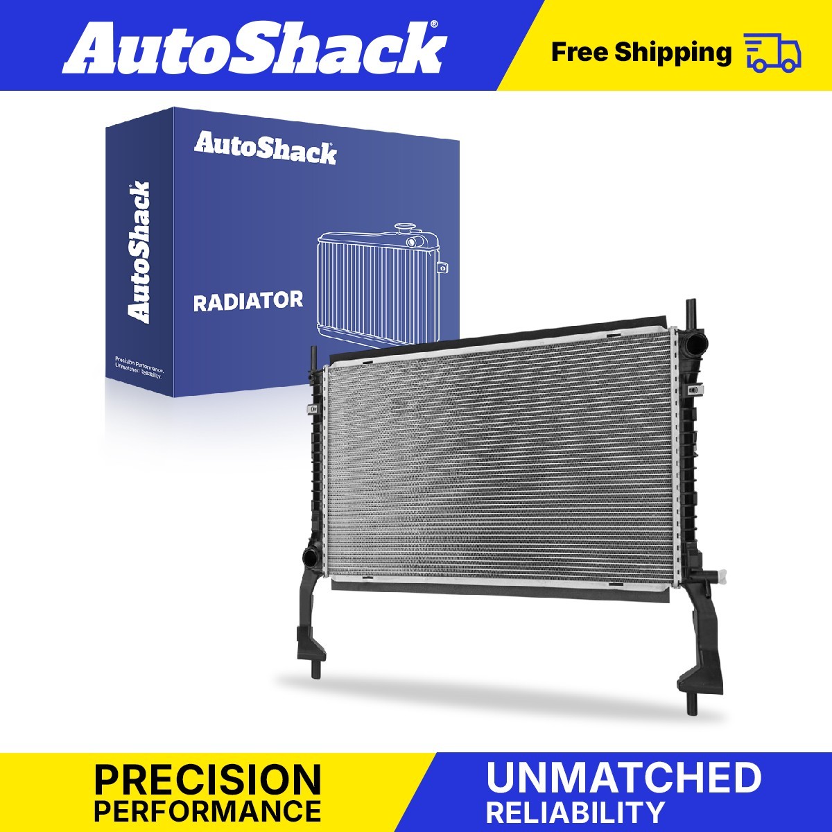 Radiator for Ford, Mustang 2015-2024, L4 2.3L V6 3.7L V8 5.0L 5.2L