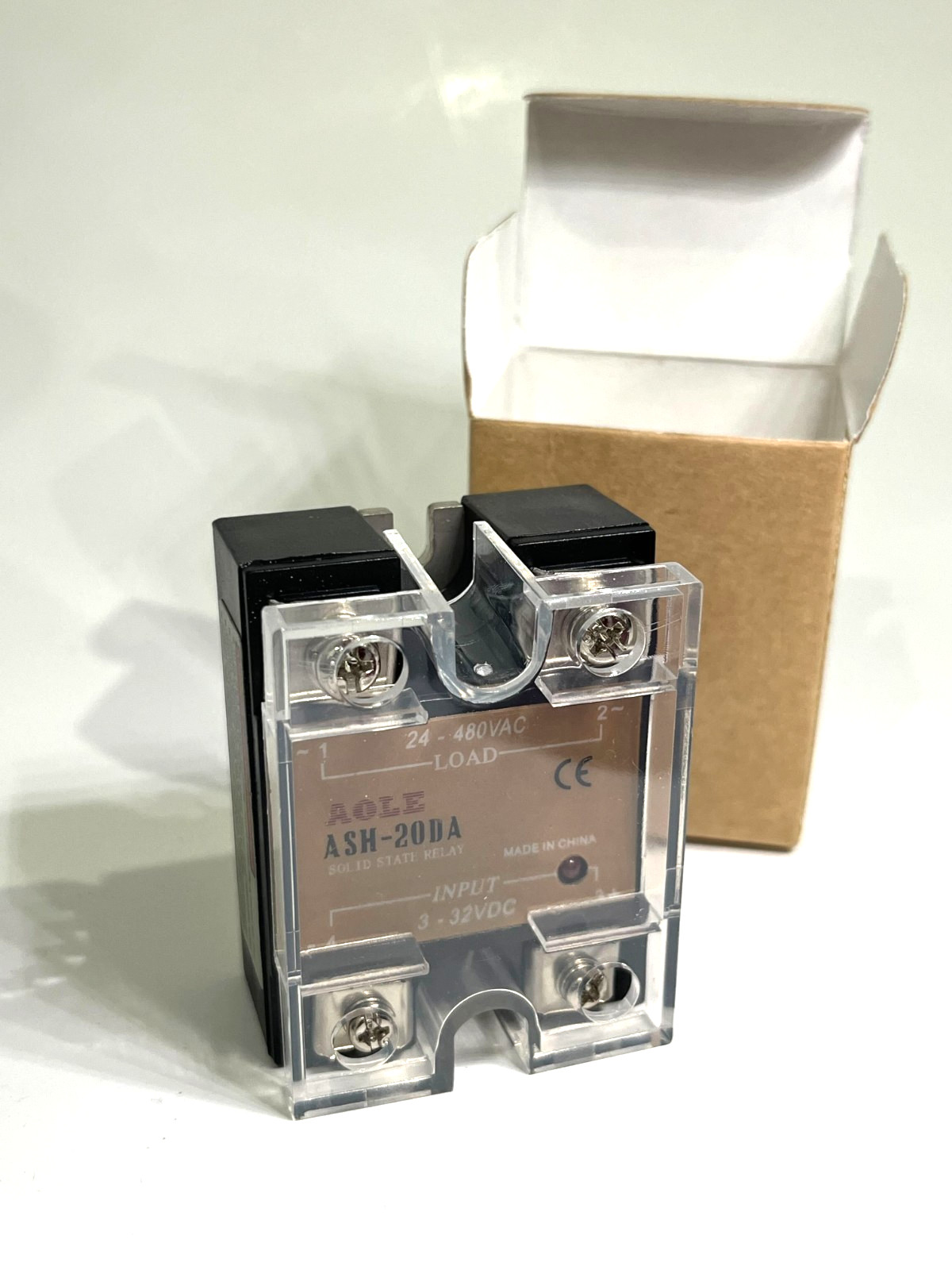NEW Aole Electronic ASH-20DA Solid State Relay Module 3-32DC Input / 480 AC Load