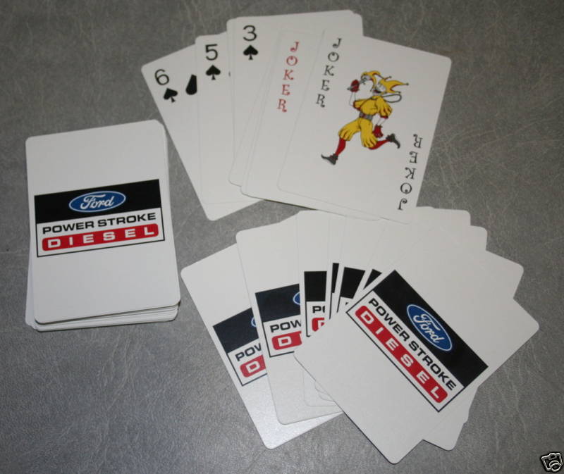 Ford Powerstroke pickup playing cards deck of new poker game rummy 500 turbo new