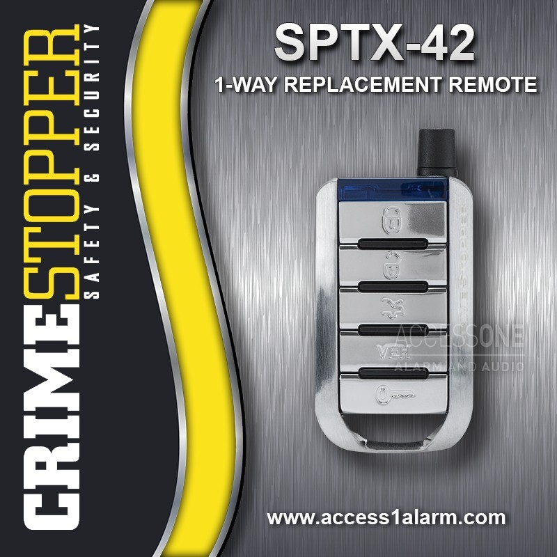 Crimestopper Cool Start Fortress SPTX-42 1-Way Remote Control FCC ID Q6WBT515201