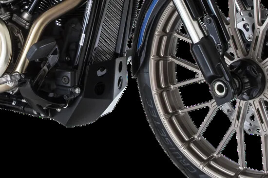 SM Black Powder Coated Aluminum Skid Plate Harley Iron 1200 18-20