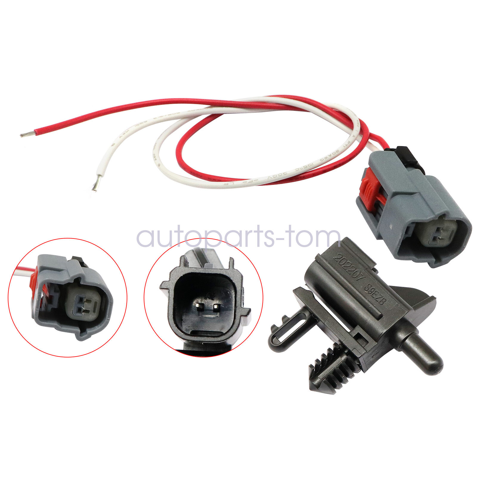 For Ford Explorer 2011-2020 Ambient Temp Air Temperature Sensor & Connector New