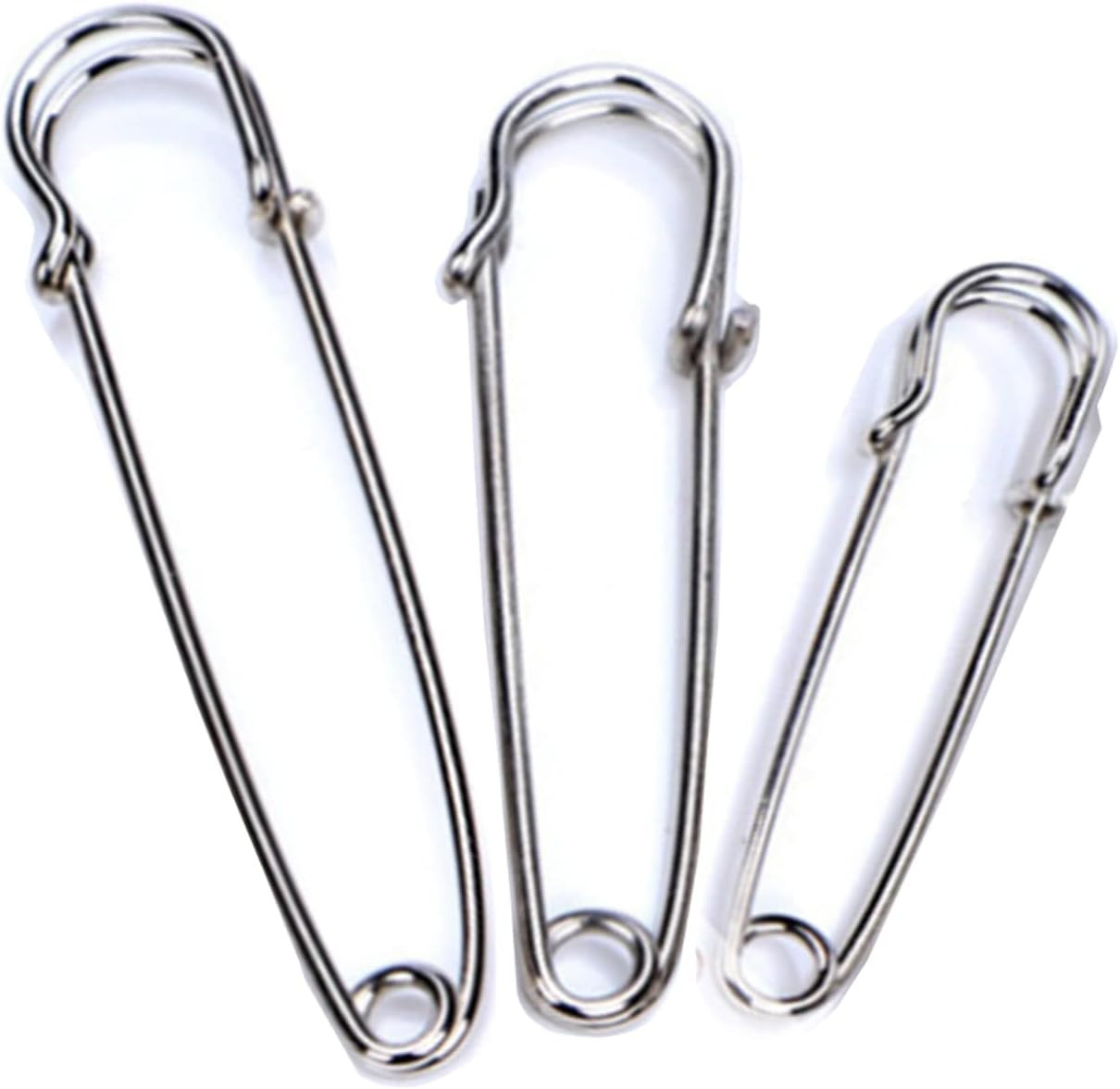 Large Safety Pins Assorted Clothes 60Pcs Heavy Duty 3 Sizes Pins for Crafts Broo