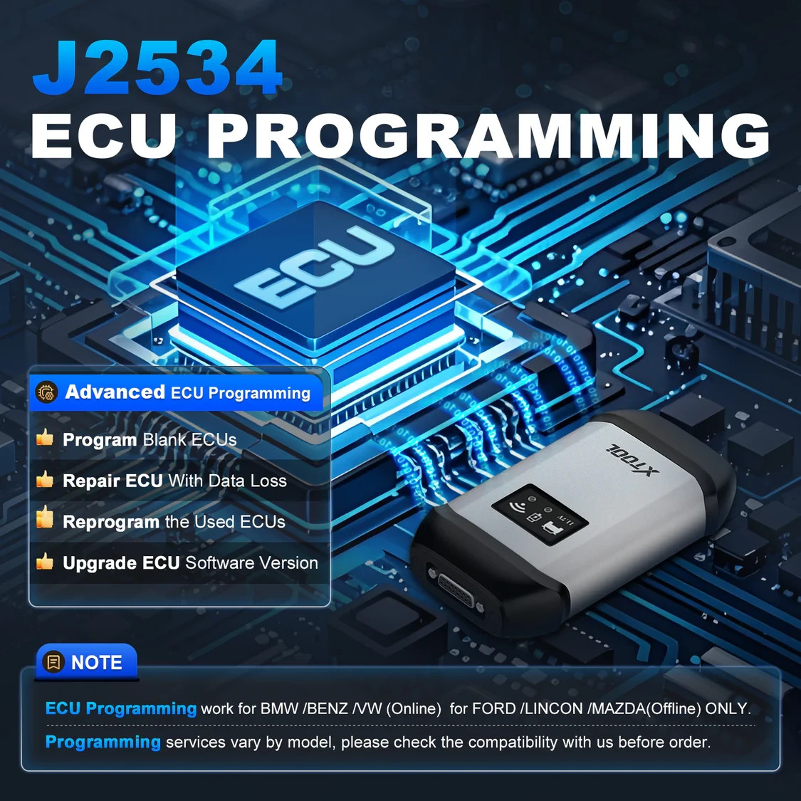 XTOOL IP919 MAX 2025 Diagnostic Tool J2534 Programming ECU Coding Bidirectional
