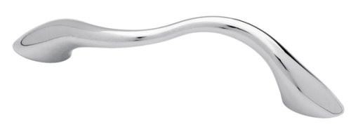 3-3/4" Fusilli Wavy Pull Chrome