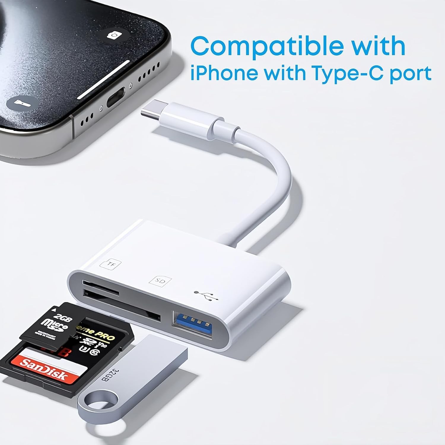 Bidirectional USB C Card Reader for Effortless File Sharing Across Devices