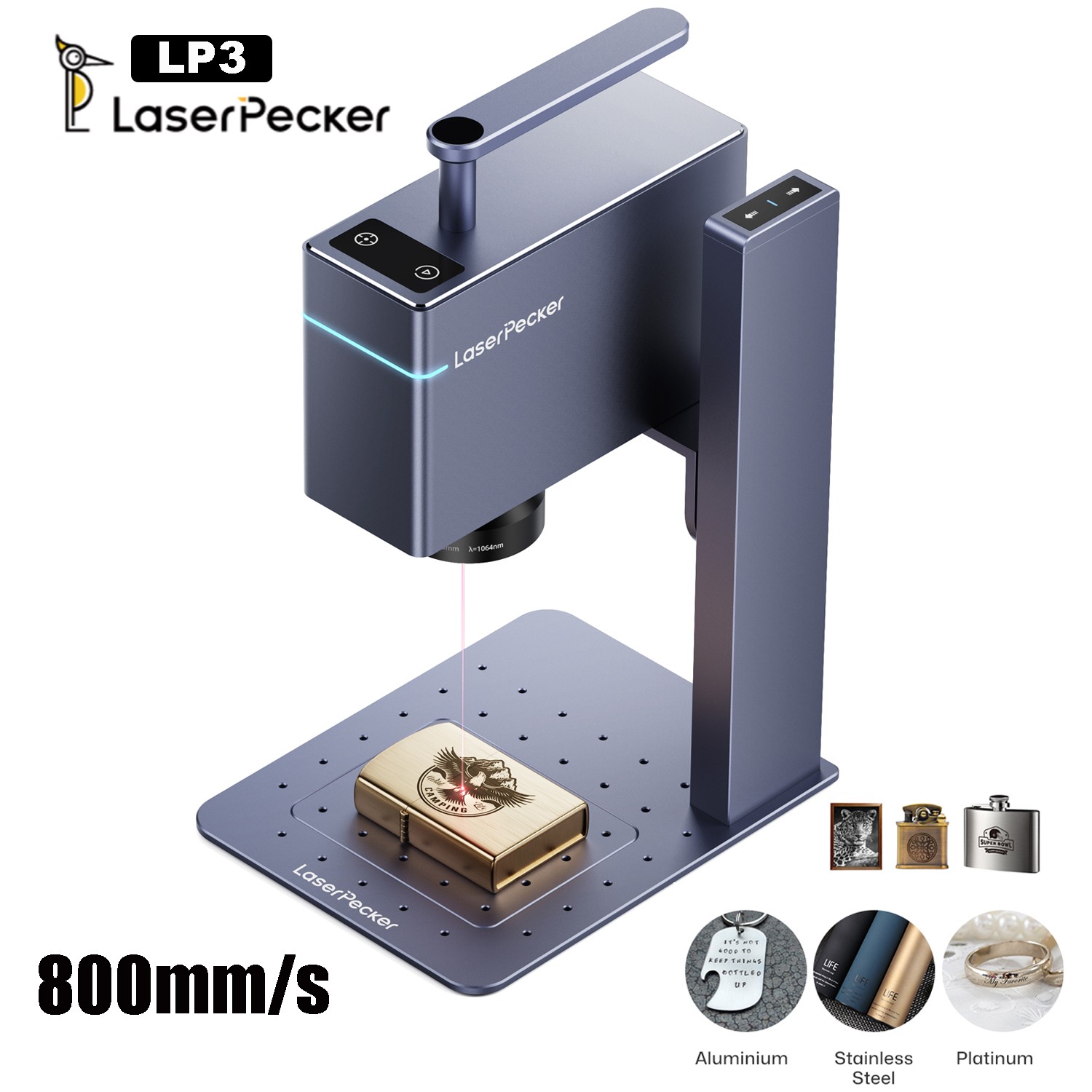 Refurbished LaserPecker LP3 Laser Engraver for Metal Engraving Machine 800mm/s