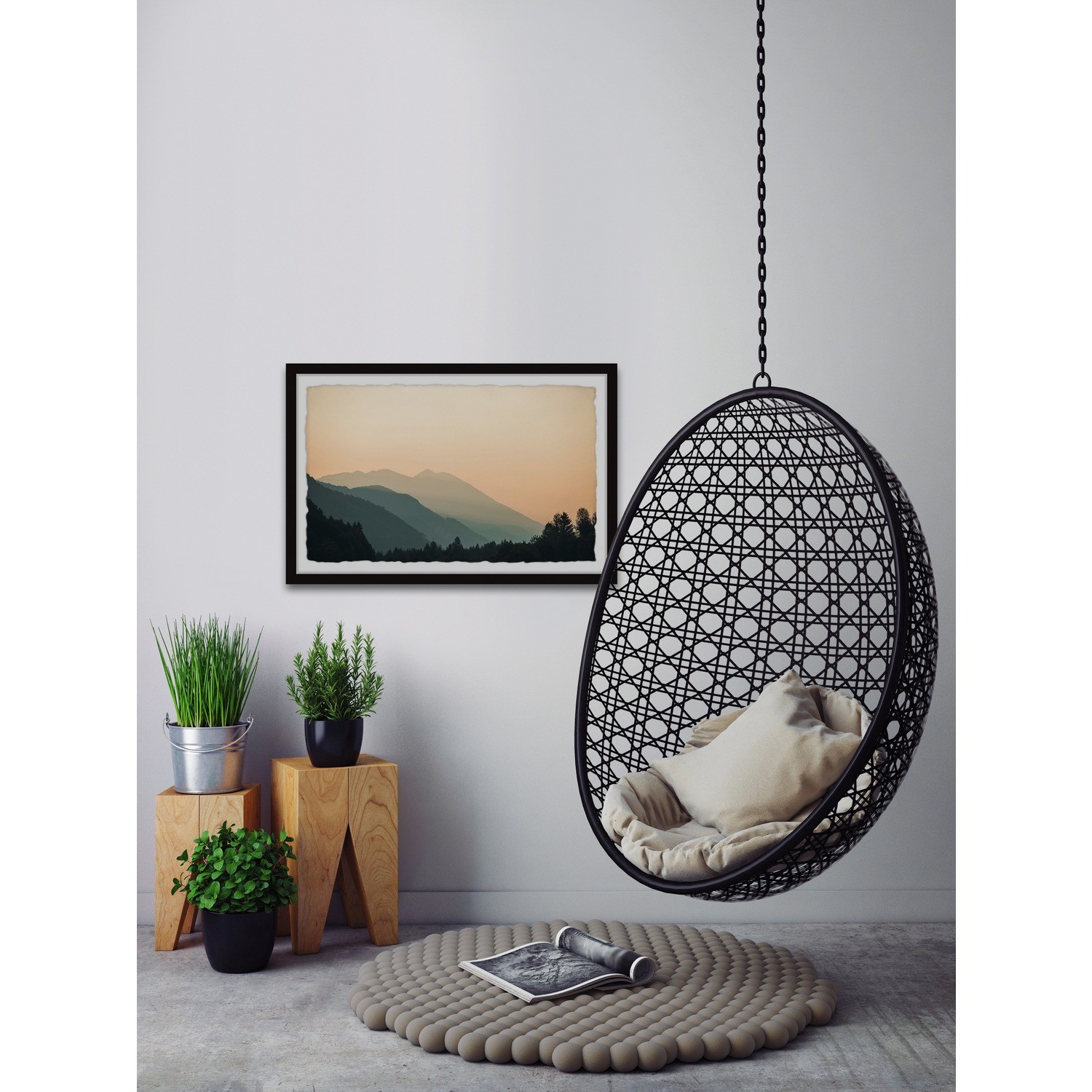 Marmont Hill Beautiful Realm Framed Painting Print