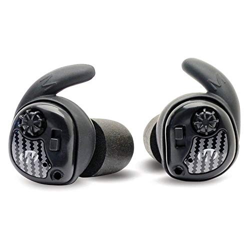 Wireless NRR25dB Electronic Sound Suppression Hearing Protection Earbuds Black