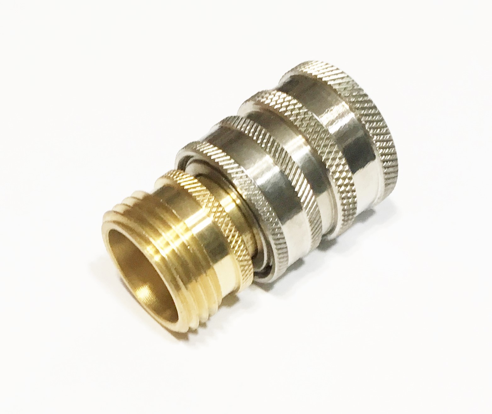 3/4 Female Male Garden Hose QC Quick Connect 1/2" Plug W/ Socket Adapter Coupler