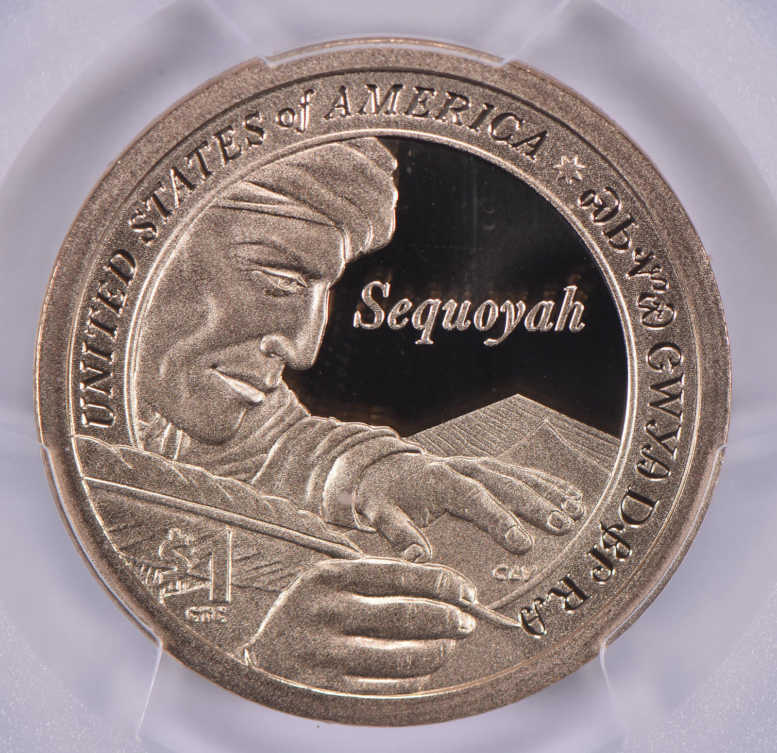 2017-S Native American Sequoyah Sacagawea Dollar PR69 PCGS