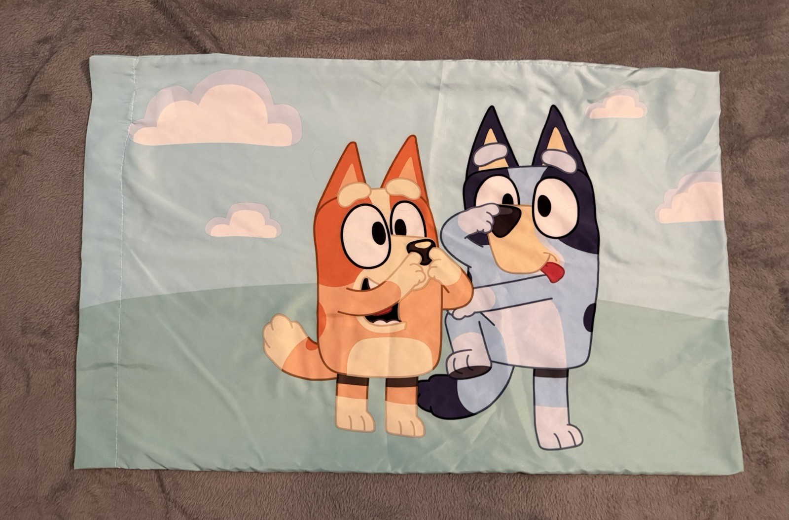 Bluey One Standard Size  Pillowcase Bluey Bingo Multicolor