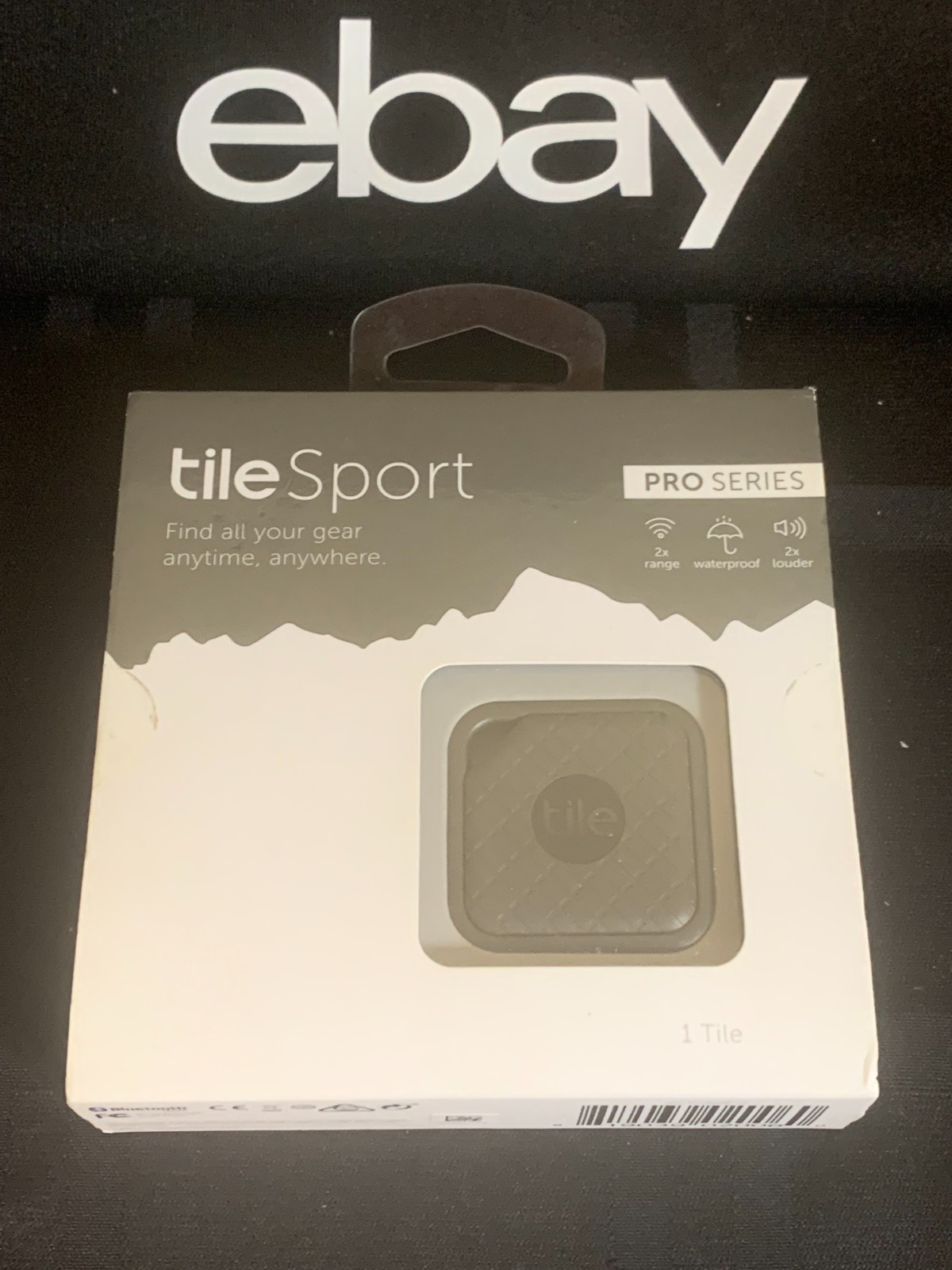 Tile Sport Bluetooth Tracker Pro Series Waterproof & Durable - 1 Tile Gray NEW!