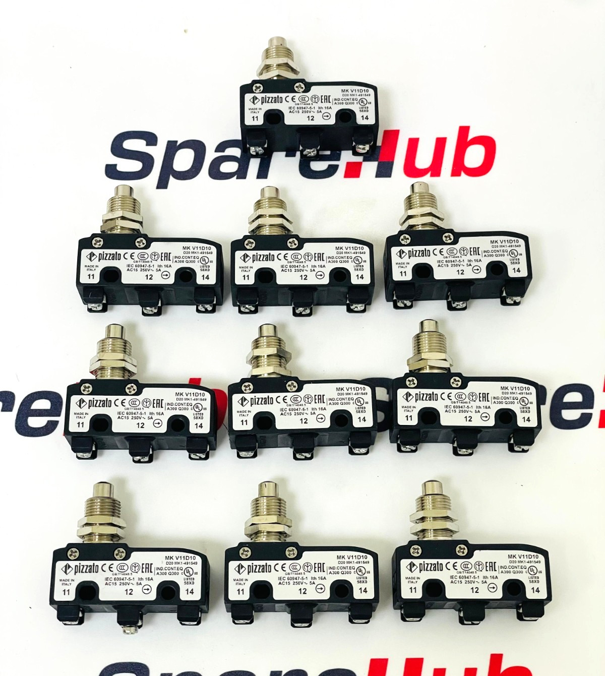 PIZZATO MKV11D10 Micro Switch (10 Pcs In 1 Box)