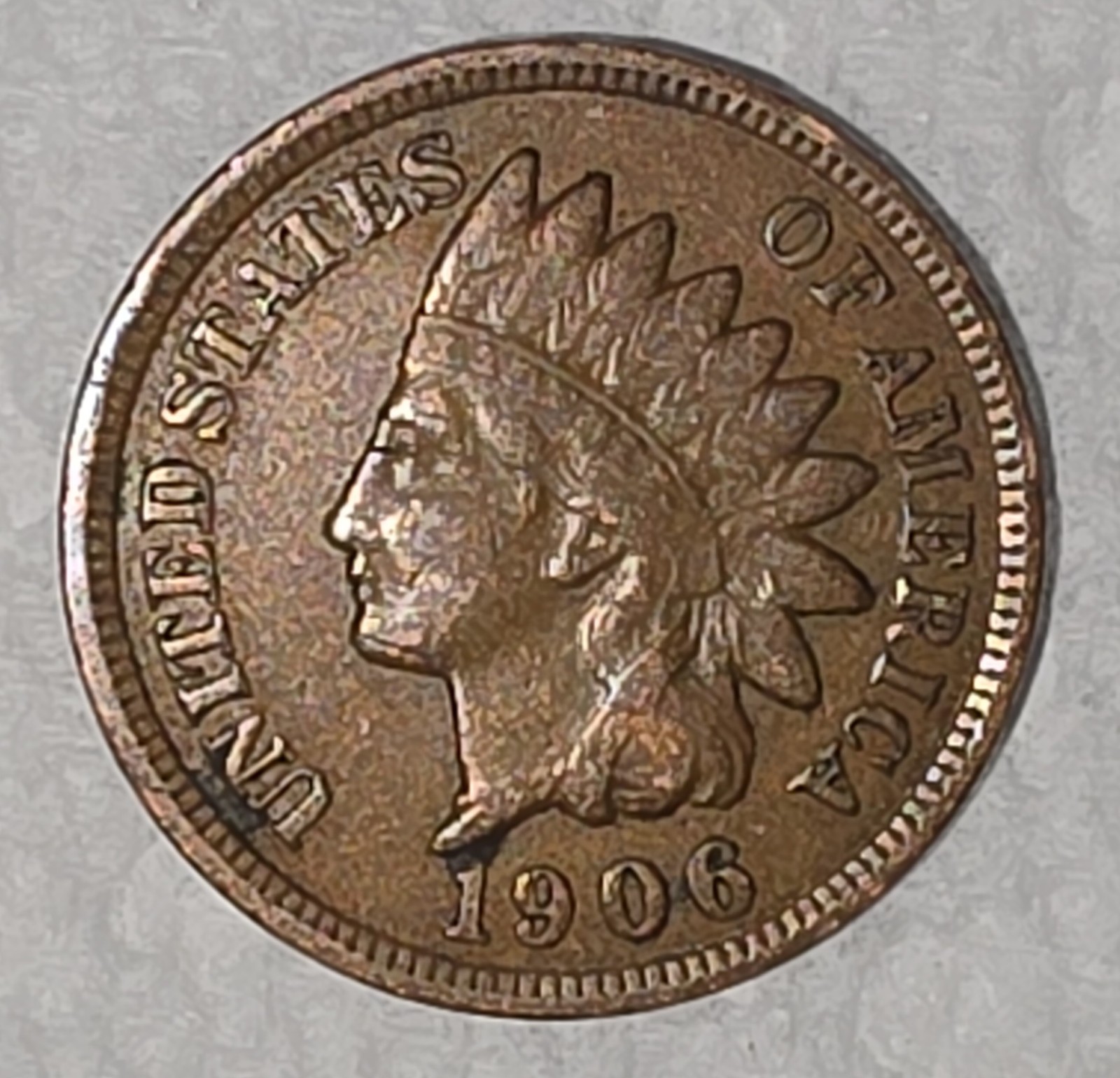 Nice - 1906 P - Philadelphia Mint  Indian Head Penny Cent Ungraded Circulated