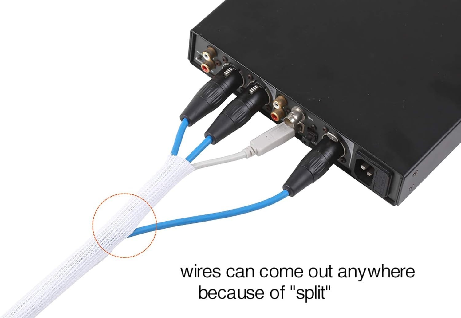 10ft Insulated Cord Protector with Split Design - Safe & Stylish Cable Sleeve