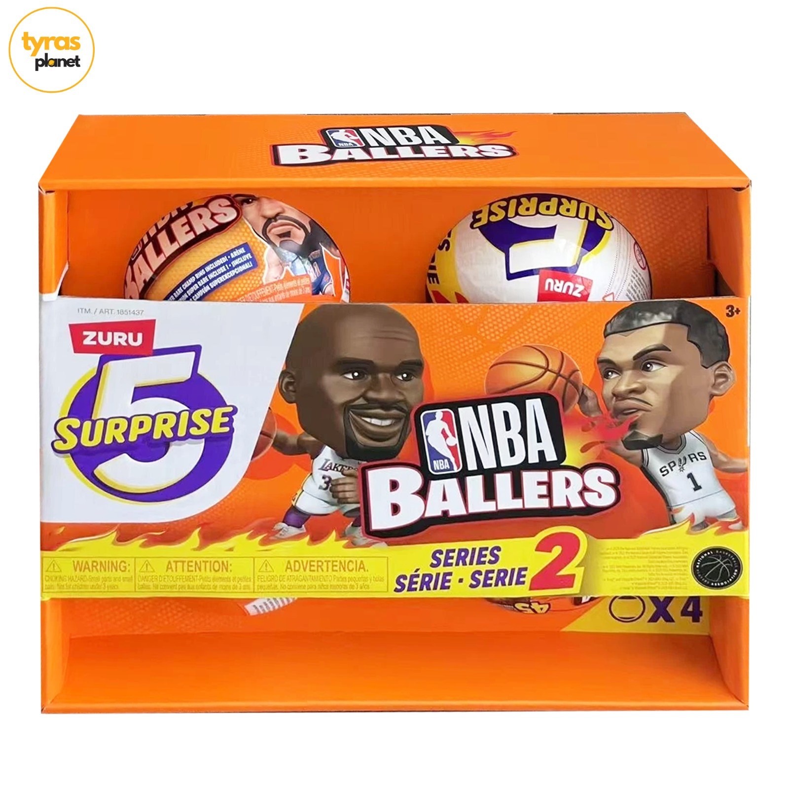 Zuru Surprise5 NBA Ballers Series 2 Mystery Pack Lot of 4 – Sealed - NEW IN BOX