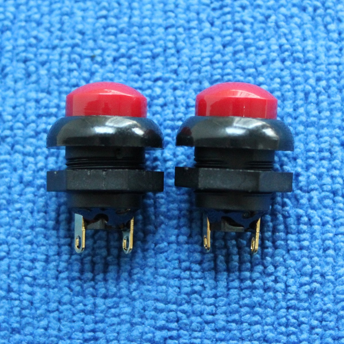 2pcs for OTTO 21649 2Pins 12MM Waterproof Reset Button Switch Red