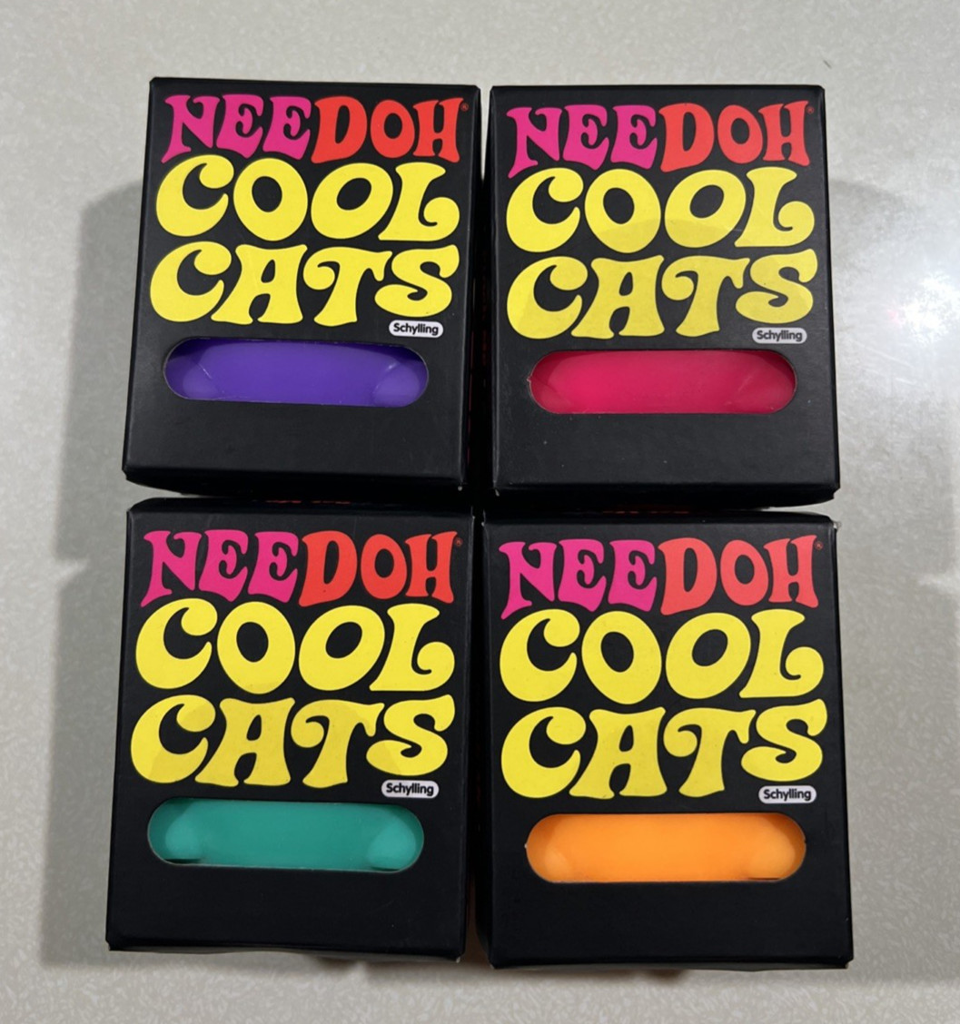 NEW 2026 Schylling Nee Doh Cool Cats  LOT 4