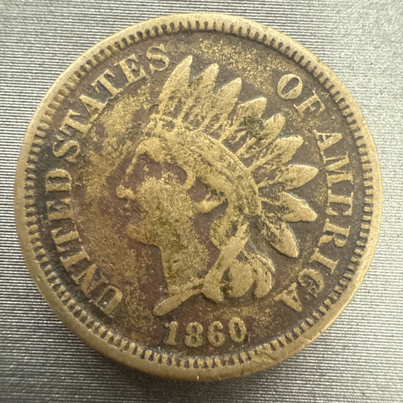 1860 Indian Head Cent Penny #8178