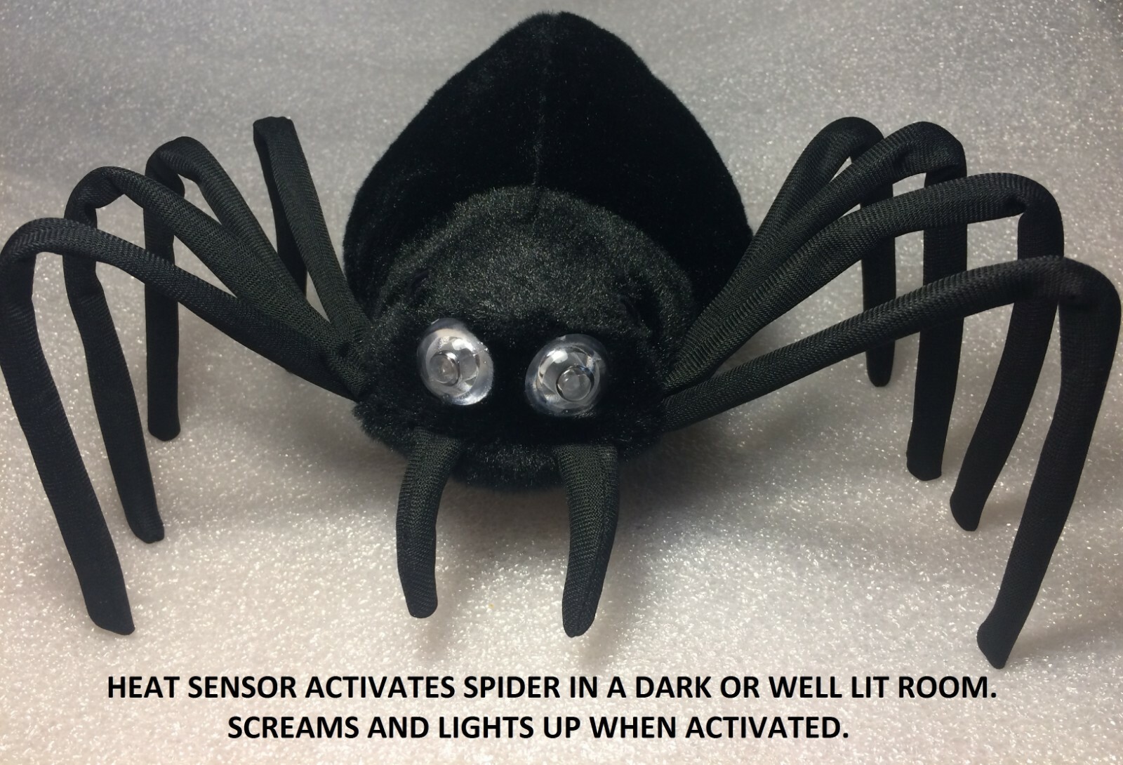 TRICK-OR-TREATER GREETER Halloween screaming spider animated web sonic ghost