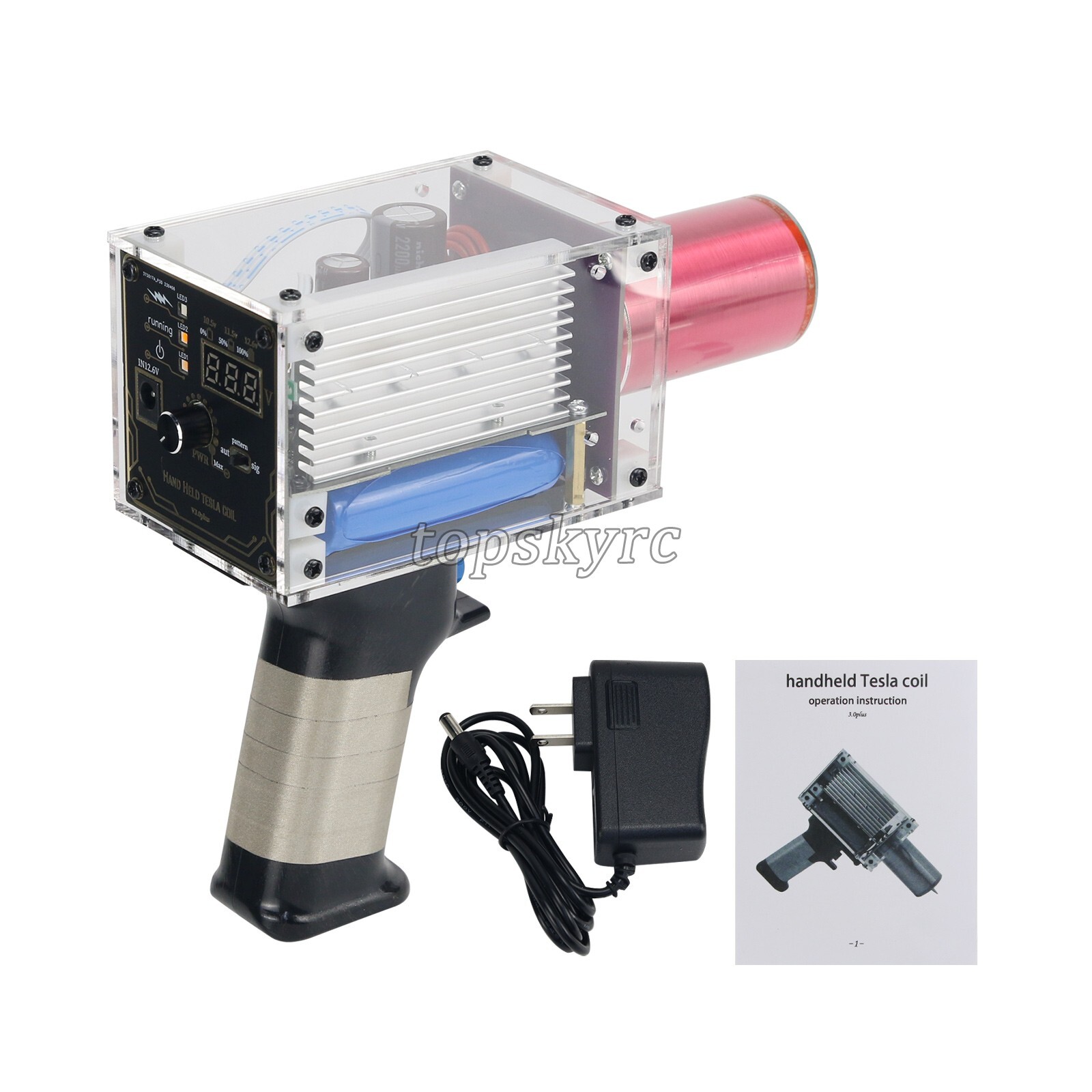 Enhanced Version Tesla Coil Gun Magnetic Energy Generator 3rd Generation Plus