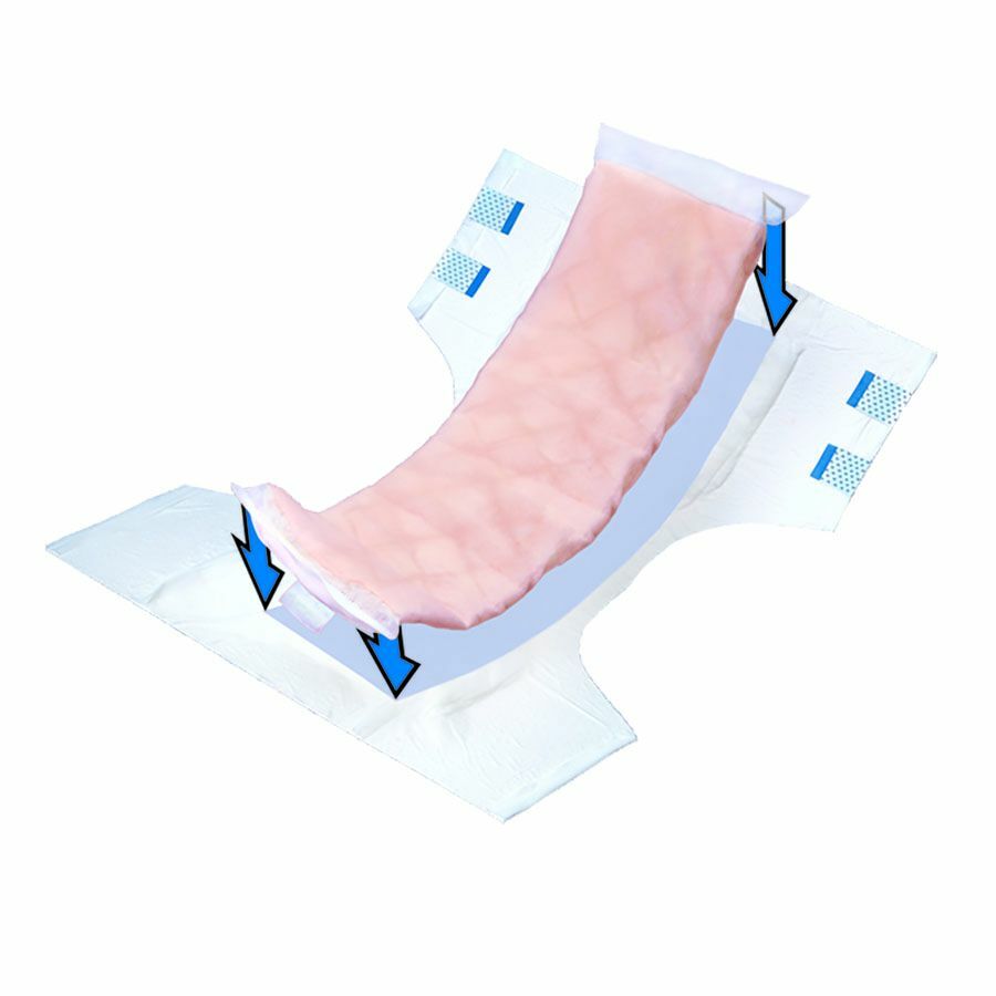 Topliner Booster Pad 13.25'' Length Moderate Absorbency 2 Packs of 25