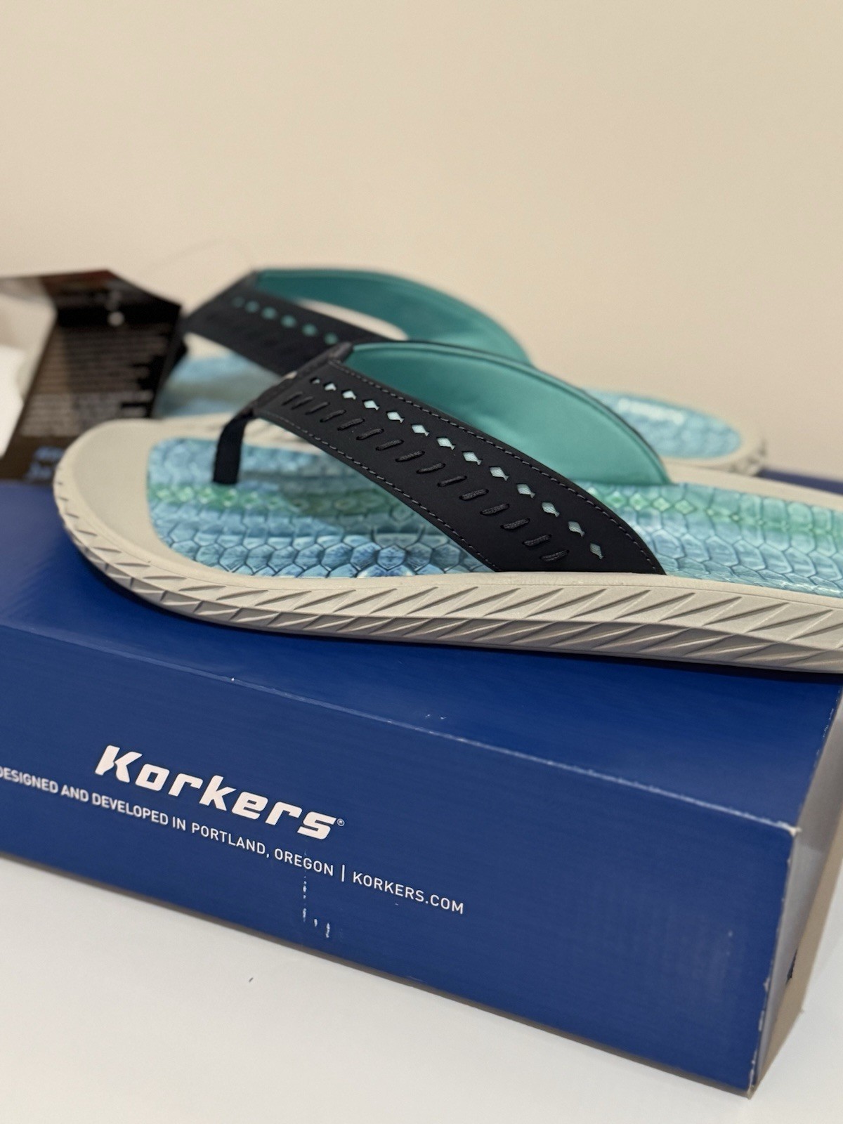 Korkers Men’s Fish Flip Flop Size 11