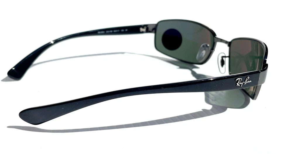 Ray-Ban Gunmetal w POLARIZED Dark Green Lens Sunglass RB3364 004/58