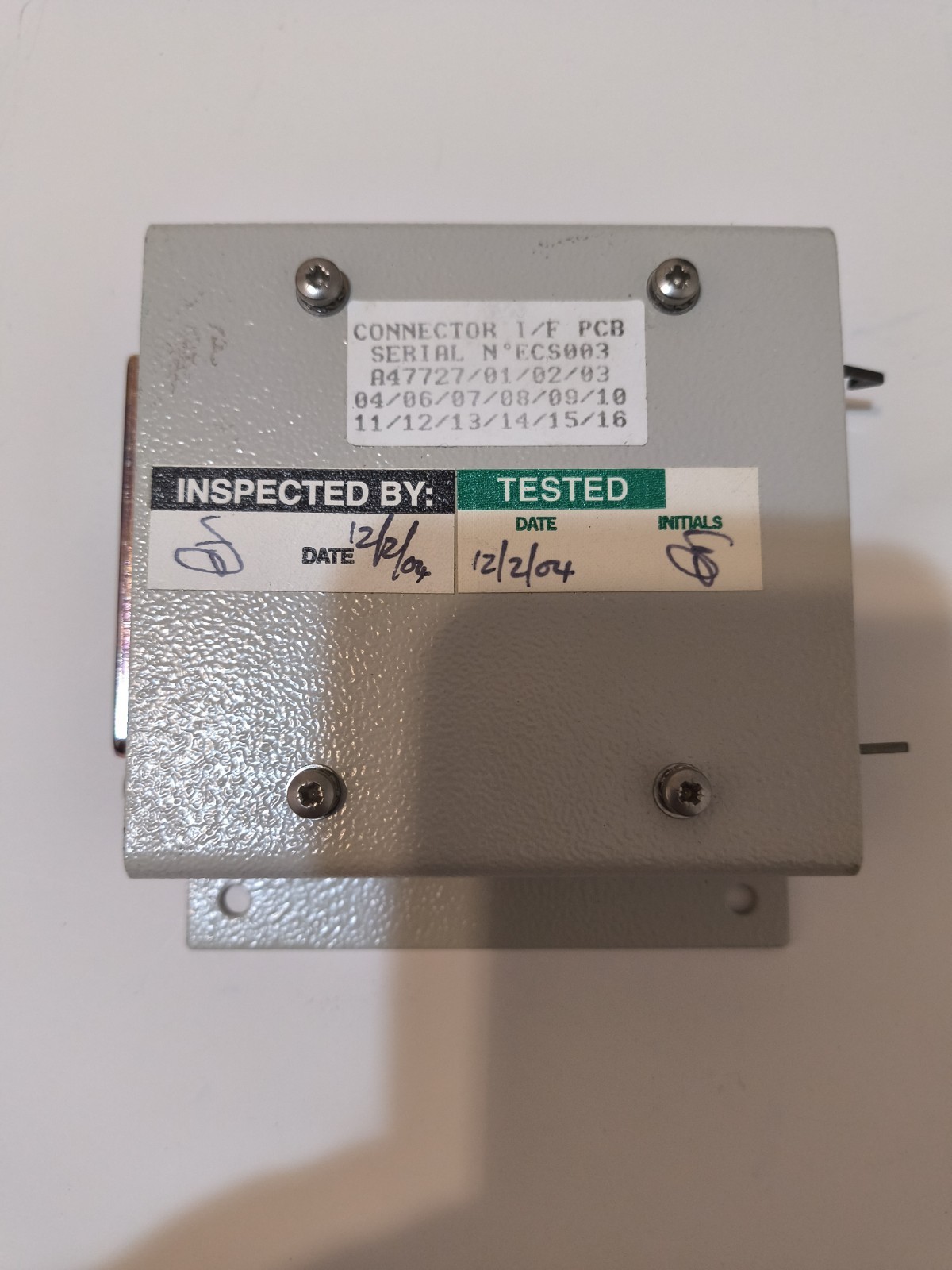 Trikon Technologies Connector I/F PCB Assembly A47727 Serial ECS003 - Used