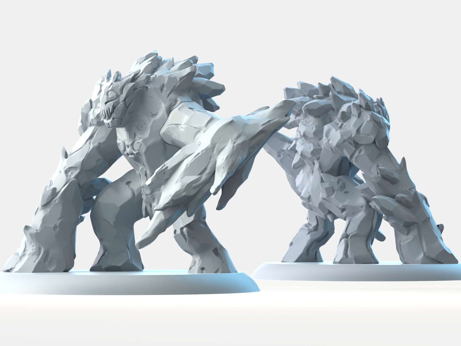 Dungeons & Dragons - HD Resin Print - Large Elemental - Ice Elemental