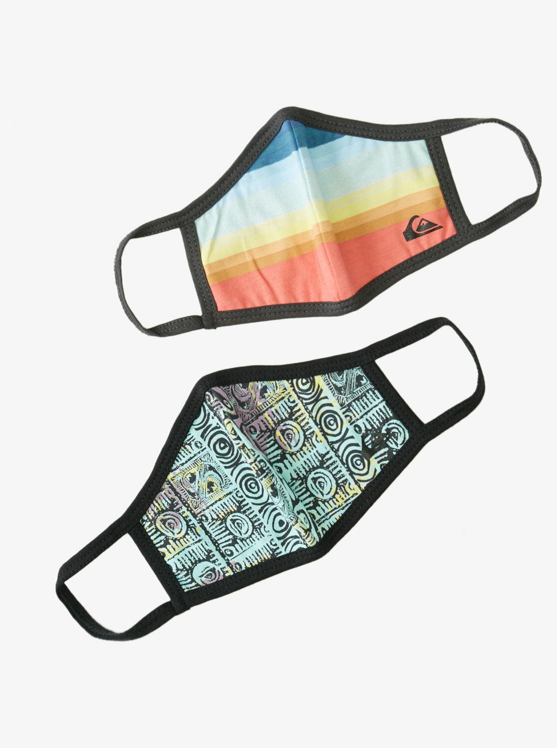 NWT For Boys New In Package Quiksilver Reversible Face Mask 2 Pack One Size