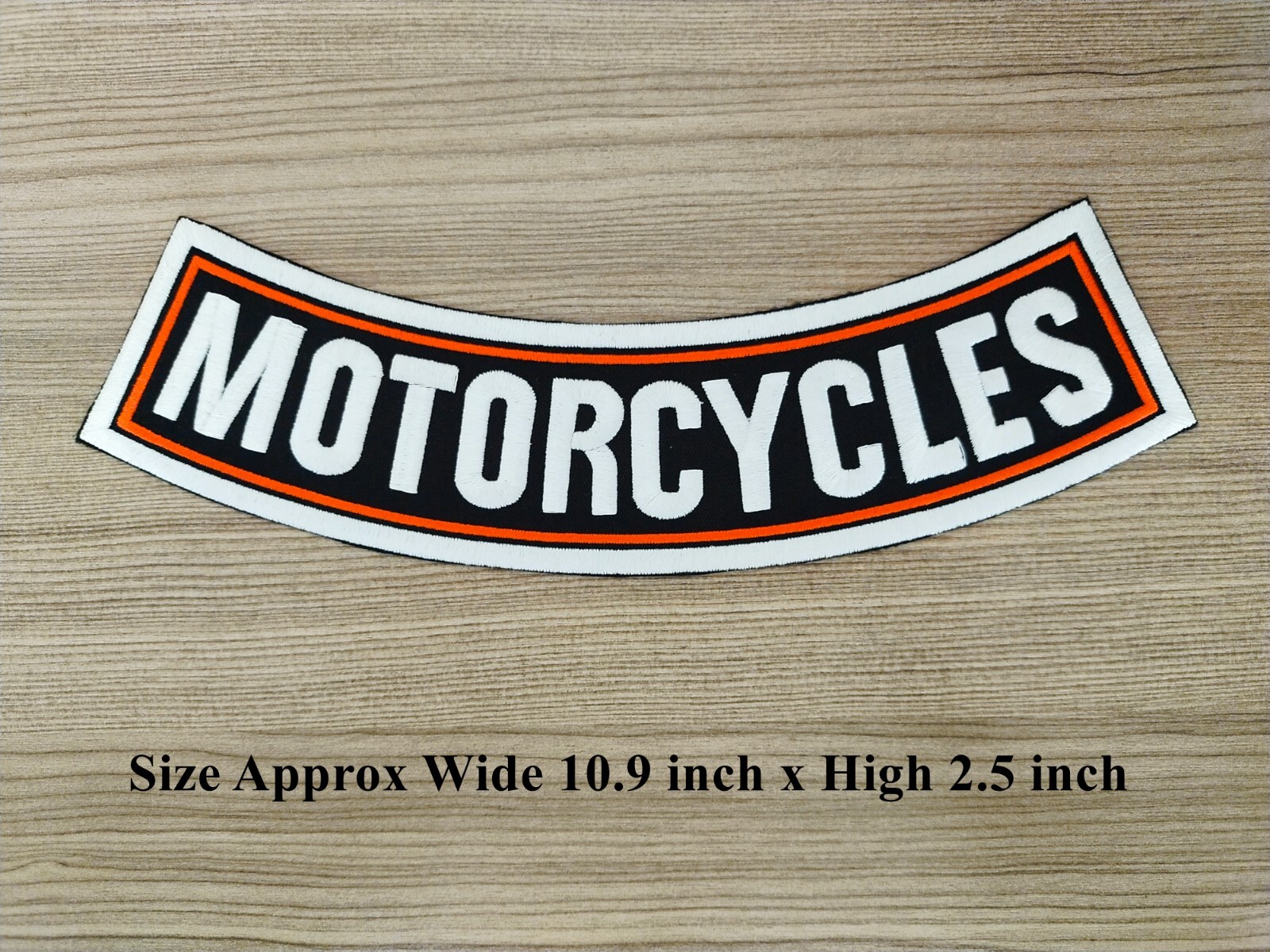 BIG PATCH Pirate Skull Biker Chopper Motorcycle Rider Embroidered Iron on Patch
