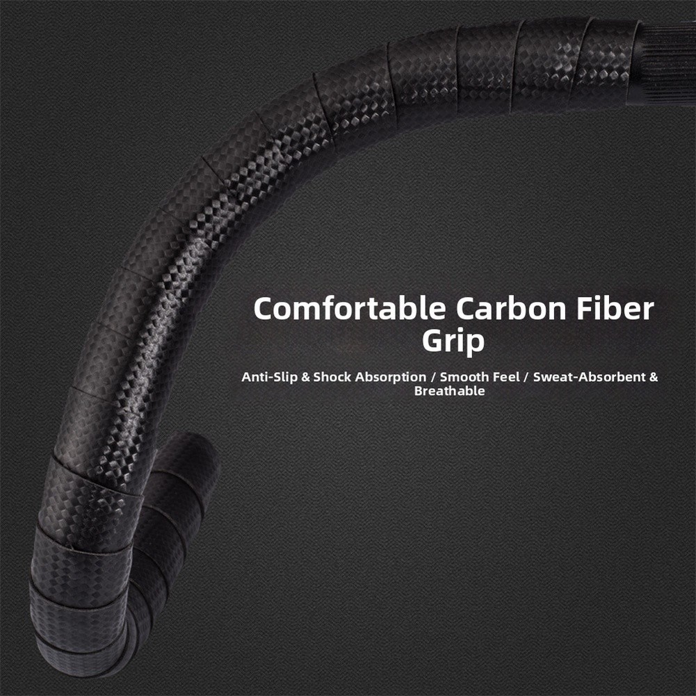 Road Bike Handlebar Tape with Elastic Shock Absorption and Non Slip Grip