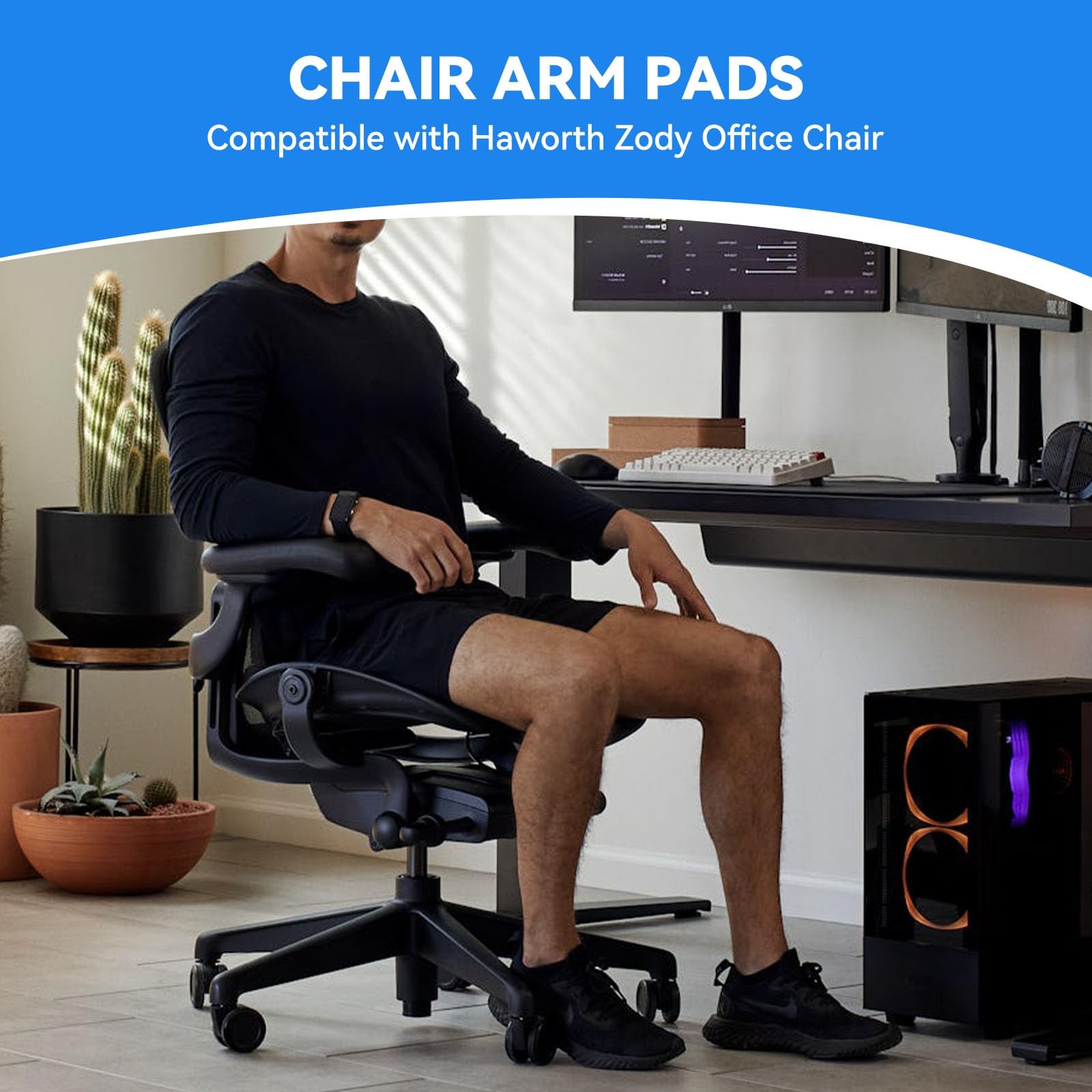 Chair Armrest Arm Pads Caps for Herman Miller Remastered Aeron Chair – Compat...