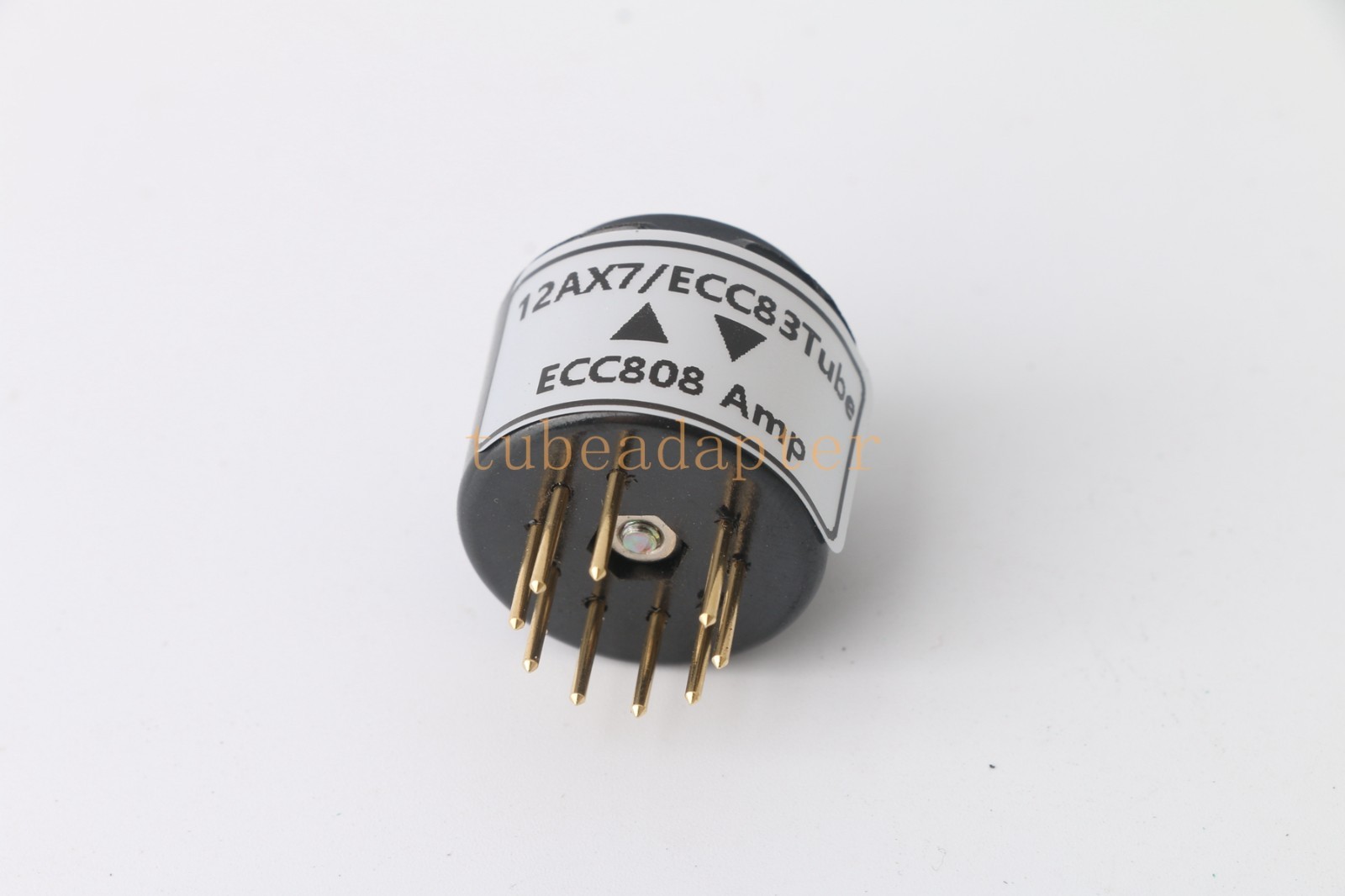 Pair 2pcs ECC808(amp socket) to 12AX7 ECC83 tube converter adapter