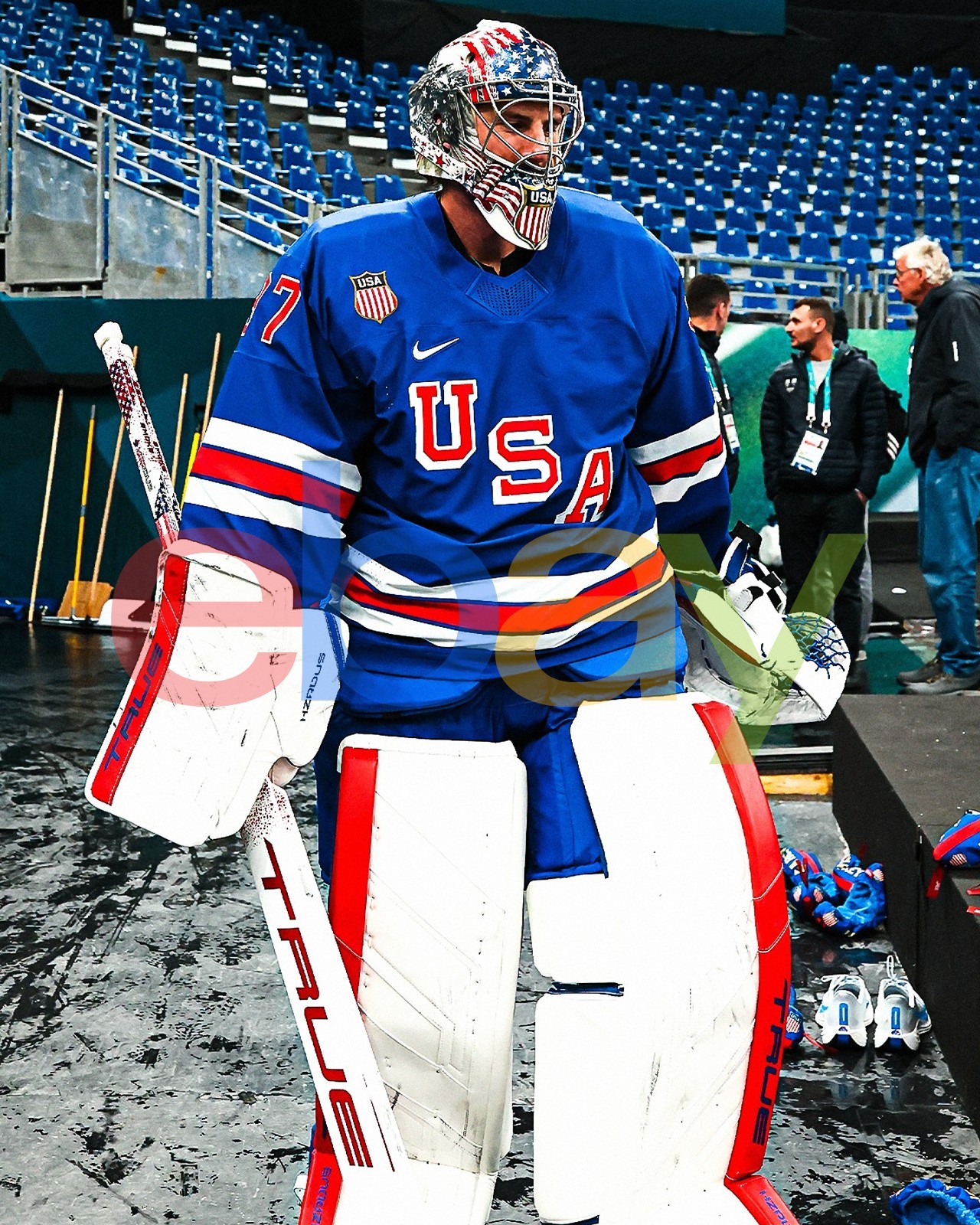 Connor Hellebuyck 2026 Olympics USA Winnipeg Jets 8x10 NHL Hockey Photo