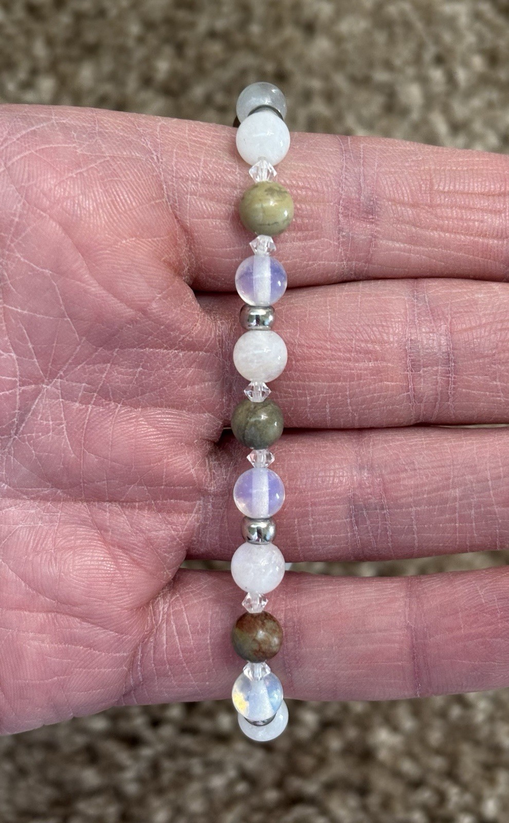 Stunning Gemstone Bracelet - Astrophyllite, Moonstone & Opalite
