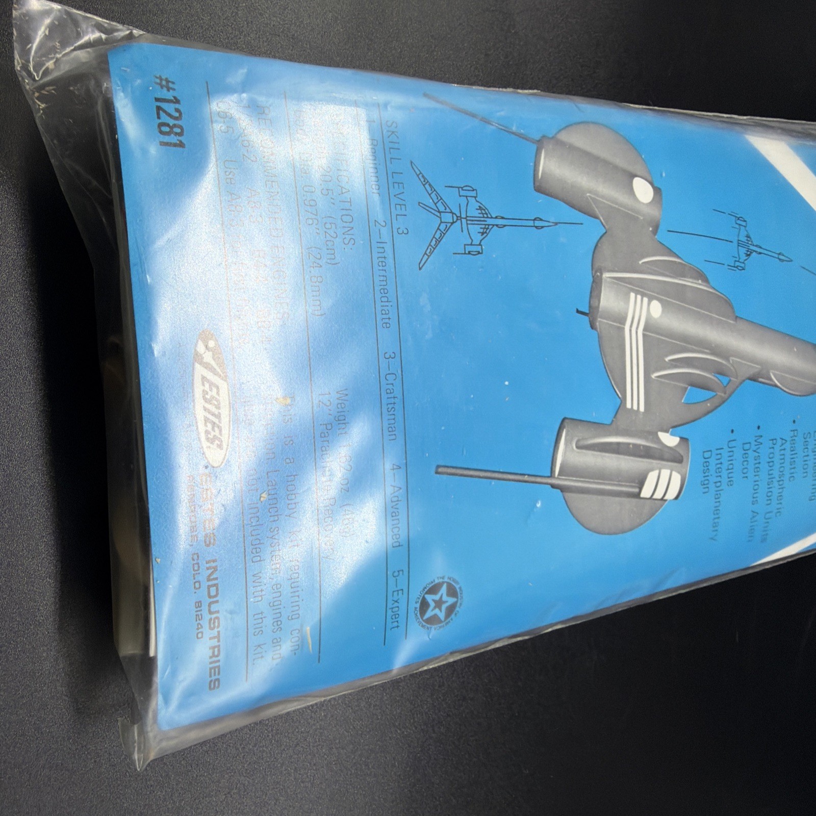 Vintage Estes 1978-79 First Generation Alien Invader New In Package #1281