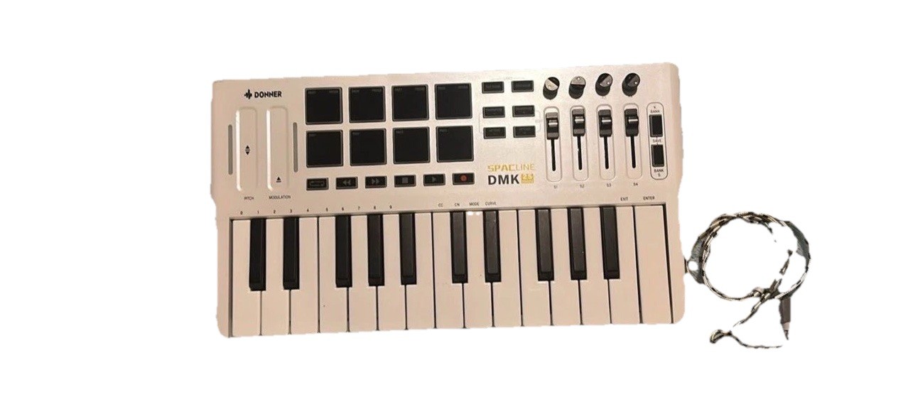 Donner DMK25 mini 25-Key Mini MIDI Keyboard Controller w/ Pads, Rotary Encoders
