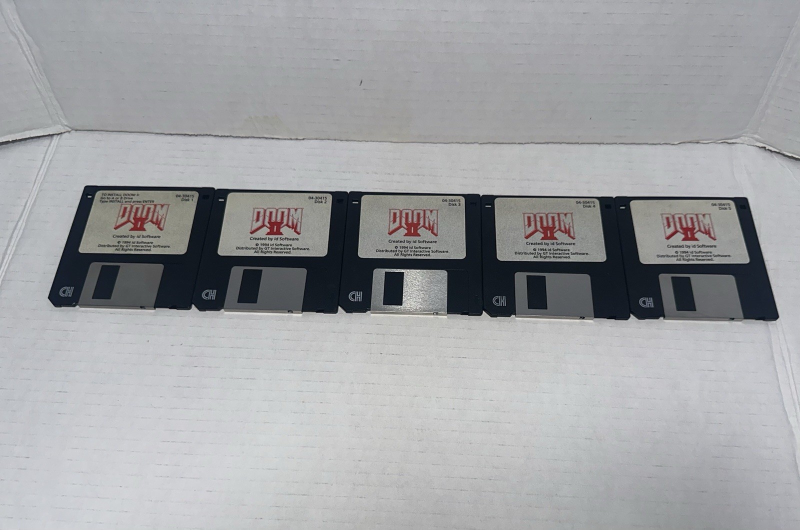 DOOM 2 1994 Floppy Disk Set 1-5 ID Software